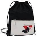 PRADA Knapsack Umhängetasche Nylon Schwarz Auth 75427 - Prada