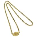 CHANEL Necklace Metal Gold CC Auth bs14195 - Chanel