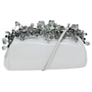 PRADA Shoulder Bag Patent leather White Auth 75425 - Prada