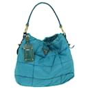 PRADA Sac Cabas Nylon Bleu Turquoise Auth 75648 - Prada