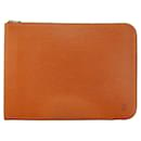 Louis Vuitton Leather Poche Document Clutch Bag M54498 in Very Good Condition