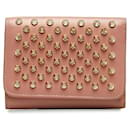 Christian Louboutin Spike Studded Leather Wallet Leather Long Wallet in Good condition
