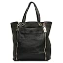 Salvatore Ferragamo Gancini Leather Tote Bag EE-21 E084 in Good Condition