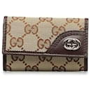 Gucci GG Canvas Interlocking G Key Case Canvas Other 181680.0 in excellent condition