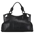 Cartier Cutout Leather Marcello Shoulder Bag MM Leather Handbag in Good condition