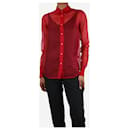 Red sheer silk shirt - size XS - Helmut Lang