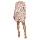 Vestido mini estampado floral multicolor - talla L - Autre Marque