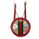 Gucci Red GG Supreme Flora Ophidia Backpack