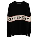 Maglione con logo in maglia a intarsio Givenchy in lana nera