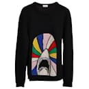 Saint Laurent Paris Sweet Dreams Shark Knitted Sweater in Black Wool