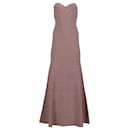 Herve Leger Sara Strapless Bandage Gown in Nude Rayon
