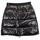 Moncler Quilted Puffer Mini Skirt in Black Nylon