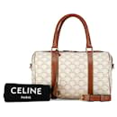 Celine Triomphe Canvas Mini Boston Bag Canvas Handbag in Good condition - Céline