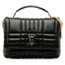 Burberry Quilted Leather Chain Lola Satchel Leather Handbag in Good condition