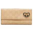 Gucci Guccissima Leather Love Heart Wallet Leather Long Wallet 245723 in good condition