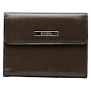 Gucci Leather Logo Plate Agenda 6-Ring Notebook Cover in Fair Condition