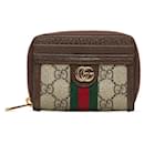 Gucci GG Supreme Ophidia Card Case Wallet Canvas Card Case 658552 in good condition