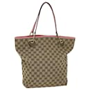 GUCCI GG Canvas Tote Bag Beige 120836 Auth ep4211 - Gucci