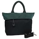 Borsa tote PRADA Nylon 2modo Verde Auth bs14422 - Prada