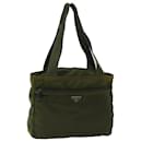 PRADA Tote Bag Nylon Khaki Auth 74970 - Prada