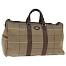 Burberrys Nova Check Boston Bag Toile Beige Auth bs14513 - Autre Marque