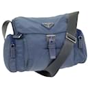 Bolsa de ombro PRADA Nylon Blue Auth 75575 - Prada