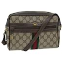 GUCCI Web Sherry Line GG Supreme Sac à bandoulière PVC Beige Rouge 89 02 004 auth 75563 - Gucci