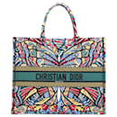 Christian Dior Bolsa Grande Livro Borboleta Multicolorido