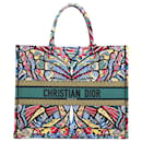 Borsa a libro con farfalla grande Christian Dior multicolore