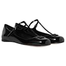 Ballerines en vernis Miu Miu noir taille 40