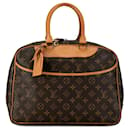 Bolso de mano Louis Vuitton Monogram Deauville M47270 de cuero PVC marrón en muy buen estado