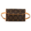 Bolsa com cinto de lona florentina Louis Vuitton Pochette M51855 em boa condição