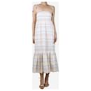 Multi sleeveless striped midi dress - size UK 8 - Zimmermann