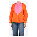 Blusa de popeline de algodão laranja - tamanho M - Autre Marque