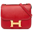 Hermès Red Mini Epsom Constance