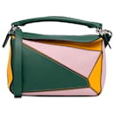 LOEWE Green Medium Tricolor Puzzle Bag - Loewe