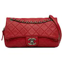 Chanel Red Medium calf leather Easy Flap
