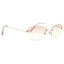 Óculos de sol gradiente Chanel rosa CC