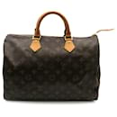 Louis Vuitton Brown Monogram Speedy 35