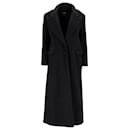 Langer Mantel von Isabel Marant aus schwarzer Wolle 