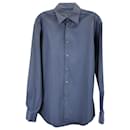 Prada Button-down Shirt in Blue Cotton