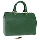 Louis Vuitton Epi Speedy 25 Bolsa de Mão Verde Borneo M43014 Autenticação de LV 75194UMA