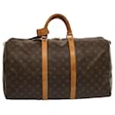 Monograma de Louis Vuitton Keepall 50 Bolsa Boston M41426 LV Auth 73921