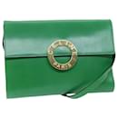 CELINE Bolsa de Ombro Couro Verde Autenticação 75227UMA - Céline