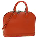 LOUIS VUITTON Epi Alma PM Hand Bag Orange Pimon M40623 LV Auth 75380 - Louis Vuitton
