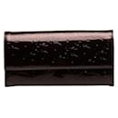Dior Oblique Patent Leather Flap Wallet Leather Long Wallet in Good condition