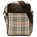 Burberry Nova Check Crossbody Bag Canvas Shoulder Bag in Good condition