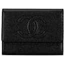 Chanel Black CC Caviar Bifold Wallet