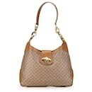 Celine Brown Macadam Shoulder Bag - Céline