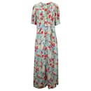 Rixo Jackson Crepe Midi Dress In Floral Print Viscose - Autre Marque